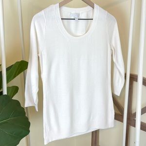 New York & Company cream sweater